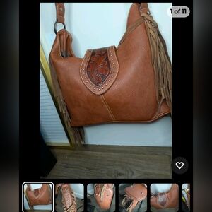 Trinity Ranch Brown leather handbag